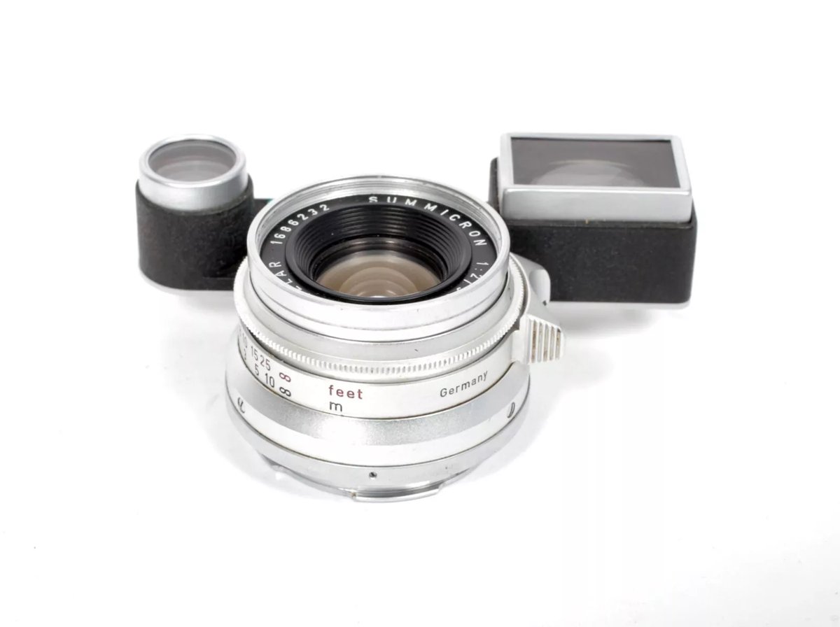 Leica Summicron M 35mm F2 lens with goggles and caps #0515